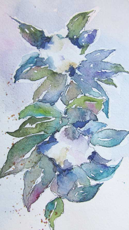!Enchanting Watercolor Flowers With Sandy Holtzman